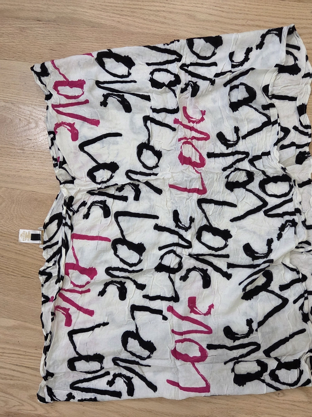 kate spade Infiniti Scarf 'LOVE' Graphic